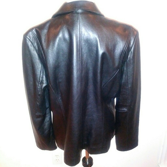 Kenneth Cole Reaction Leather Jacket size Large - Picture 2 of 5